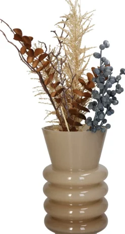 HD Collection vaas Disk beige D 13 H 21 cm