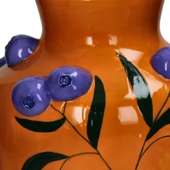 HD Collection vaas Fruity Fiesta oranje / blauw D 26 H 30 cm
