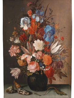 HD Collection wandkleed Bloemen multi 107 x 138 cm