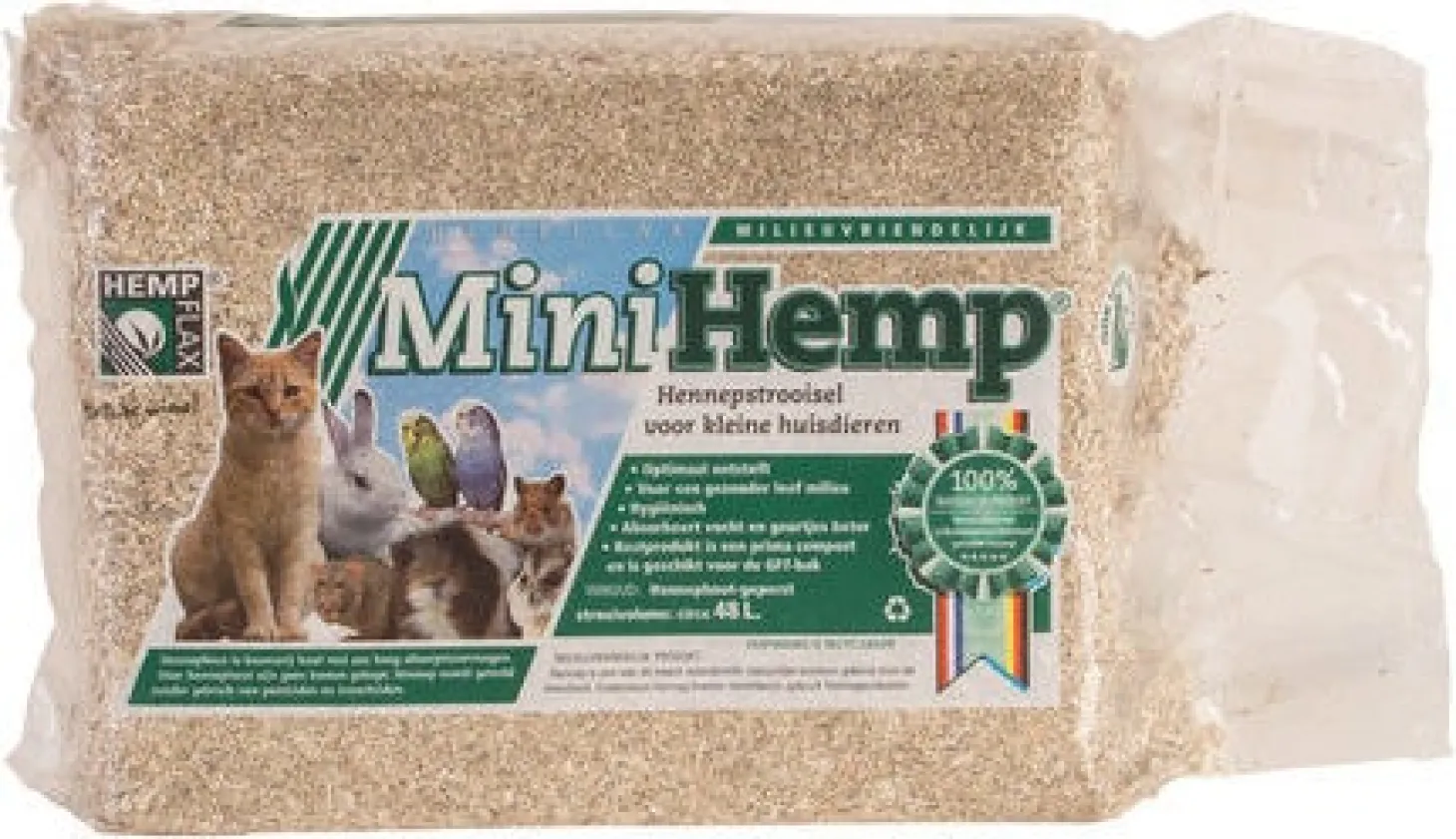 Hempflax MiniHemp bodembedekker hennepvezel 48 L