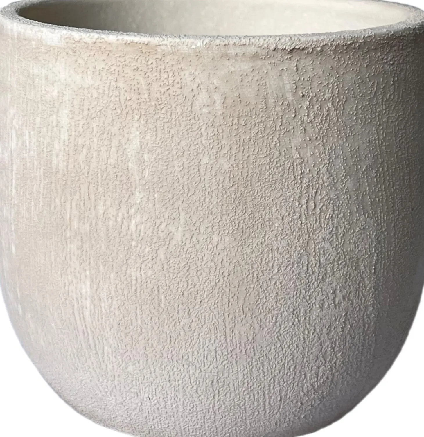 HS bloempot Avion crème D 20 H 18 cm