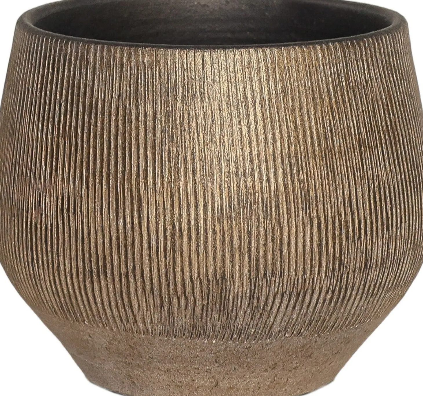 HS bloempot Hamar goud D 22 H 20 cm