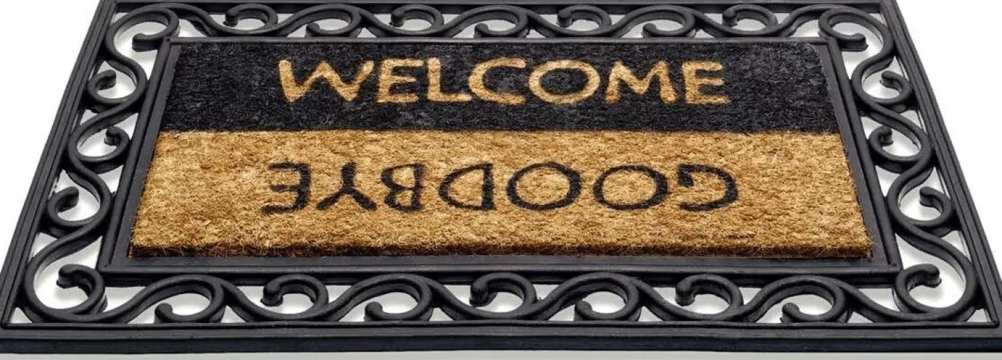 Impala kokosmat Welcome Goodbye 75 x 45 cm