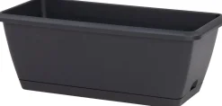 Intratuin balkonbak antraciet 39,7 x 19 x 14 cm