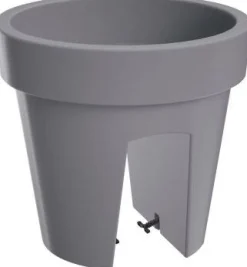 Intratuin balkonbak Railing grijs D 24,5 H 22,5 cm