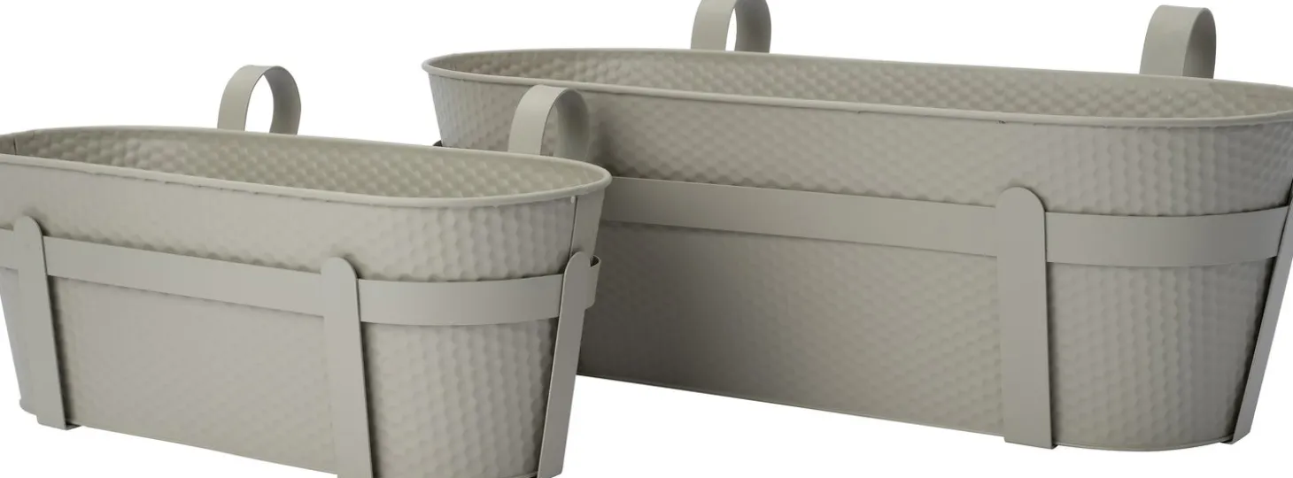 Intratuin balkonbak Semi beige 37 x 26 x 21 cm