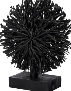 Intratuin beeld Dyanne druivenhout zwart 30 x 7 x 37 cm
