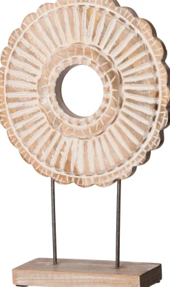 Intratuin beeld op voet Niek rond naturel / wit 35 x 10 x 44 cm