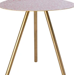 Intratuin bijzettafel Brooklyn roze D 40 H 38 cm