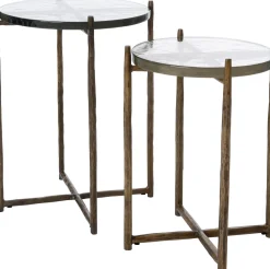 Intratuin bijzettafel Ebe brons 34 x 34 x 45 cm