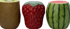 Intratuin bijzettafel Tibor aardbei rood D 39,5 H 43 cm