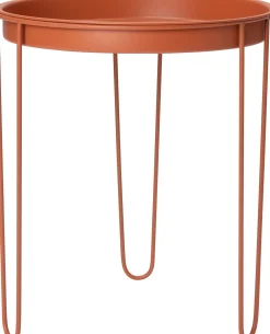 Intratuin bijzettafel Tray terracotta D 39 H 45 cm