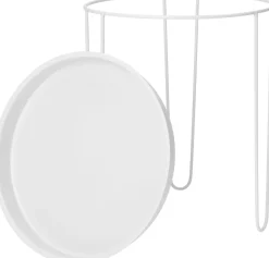 Intratuin bijzettafel Tray wit D 39,5 H 44,5 cm