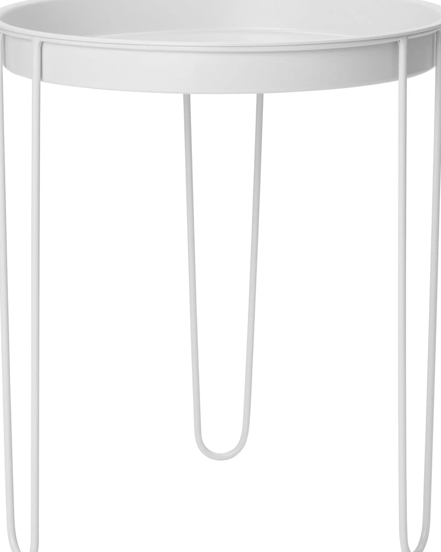 Intratuin bijzettafel Tray wit D 32,5 H 34,5 cm