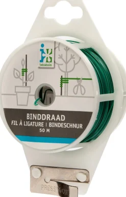 Intratuin binddraad geplastificeerd metaaldraad groen 50 m