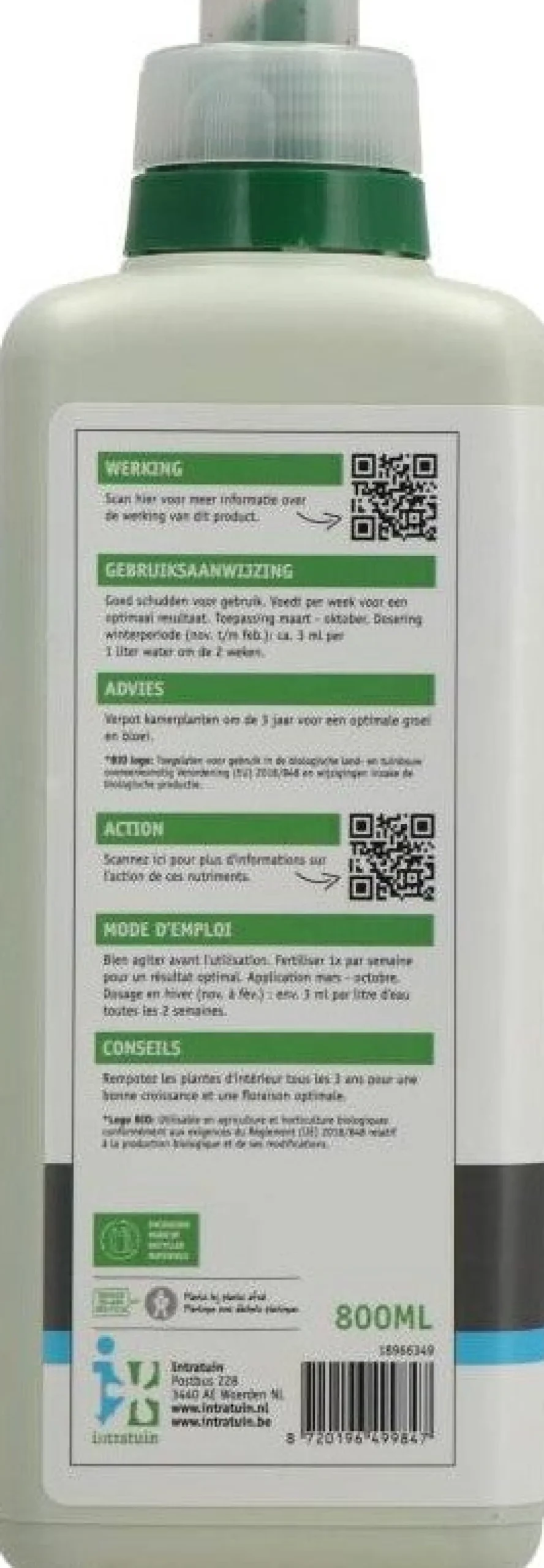 Intratuin binnenplanten voeding 800 ml