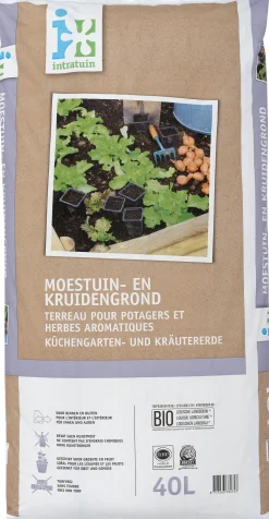 Intratuin Biologische moestuin- en kruidengrond turfvrij 40L