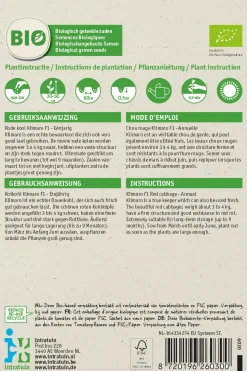 Intratuin Biologisch groentezaad Rode kool (Brassica oleracea 'Klimaro F1')