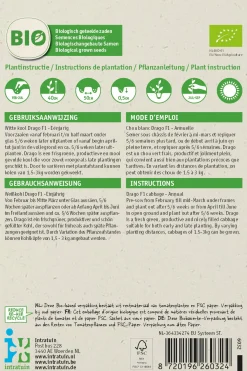 Intratuin bioloschie groentezaad Witte kool (Brassica oleracea 'Drago F1')