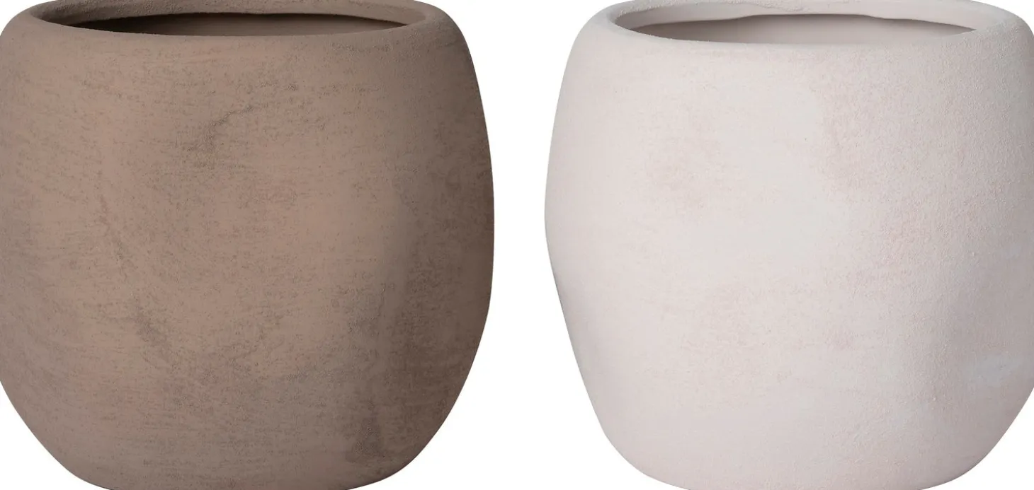 Intratuin bloempot Alta taupe D 19,5 H 18 cm
