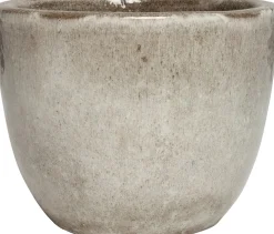 Intratuin bloempot eivorm grijs D 21,5 H 18,5 cm
