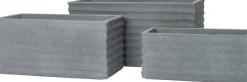 Intratuin bloempot Horizon grijs 60 x 27,5 x 27,5 cm