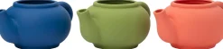 Intratuin bloempot Jody theepot groen 26 x 19 x 12 cm