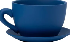 Intratuin bloempot Jody theekop blauw 23 x 19 x 12 cm