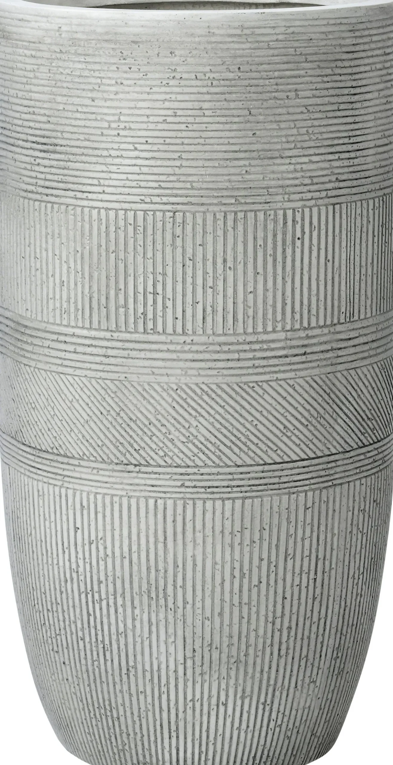 Intratuin bloempot Lijnen wit D 23,5 H 47,5 cm