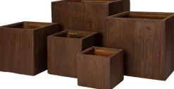 Intratuin bloempot Lisse bruin 30 x 30 x 28,5 cm