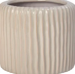 Intratuin bloempot Louva crème D 21 H 17 cm