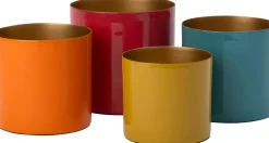 Intratuin bloempot Marley geel D 13 H 13 cm
