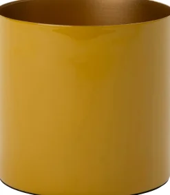 Intratuin bloempot Marley geel D 13 H 13 cm