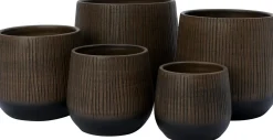 Intratuin bloempot Melle bruin D 19 H 17 cm