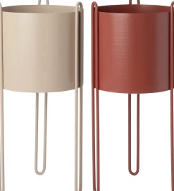 Intratuin bloempot op poten Julio beige D 23 H 50 cm