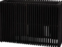 Intratuin bloempot op poten Latten zwart 73 x 27 x 50 cm