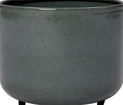 Intratuin bloempot op poten Molten grijs D 36 H 29 cm
