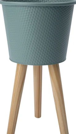 Intratuin bloempot op poten Semi groen D 25 H 42,5 cm