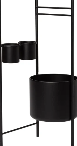 Intratuin bloempot op standaard Nena zwart D 28 H 85 cm
