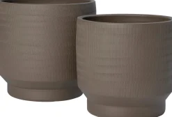 Intratuin bloempot op voet Como bruin D 25 H 23 cm