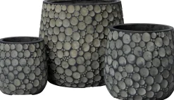 Intratuin bloempot Roy grijs D 24 H 25 cm