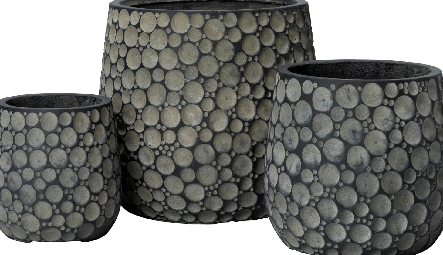Intratuin bloempot Roy grijs D 24 H 25 cm
