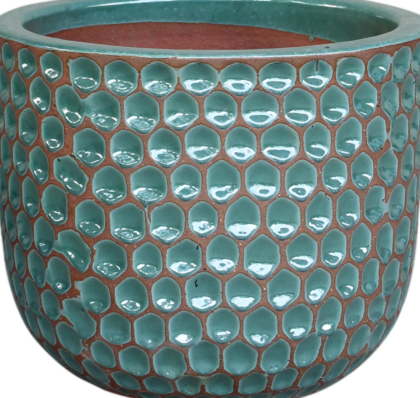 Intratuin bloempot Ruby turqouise D 21 H 19 cm