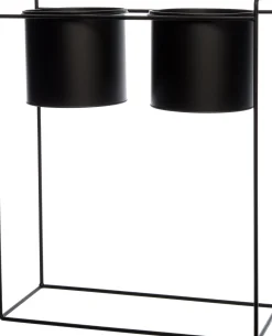 Intratuin bloempotten standaard zwart 45 x 20 x 55 cm