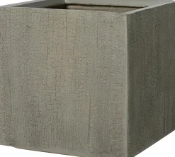 Intratuin bloempot Tino grijs 25 x 25 x 25 cm