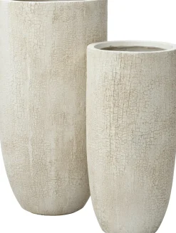 Intratuin bloempot Tom beige D 27 H 56,5 cm