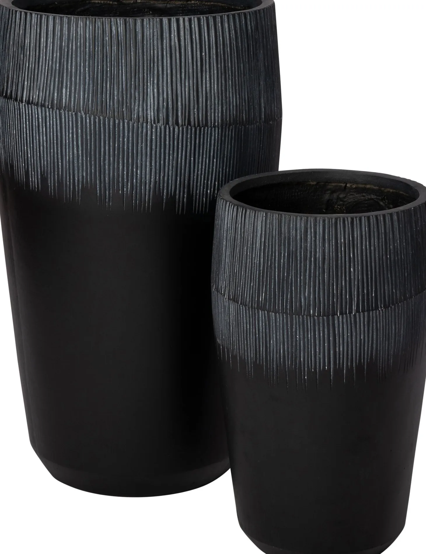 Intratuin bloempot Two tone grijs D 46,5 H 77 cm