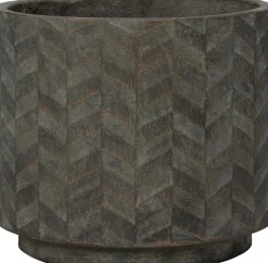 Intratuin bloempot Ulla zwart D 32 H 26 cm