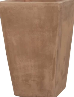 Intratuin bloempot Usain bruin 34 x 34 x 50 cm