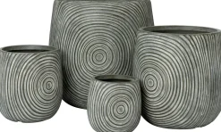 Intratuin bloempot Wen grijs D 23,5 H 23 cm